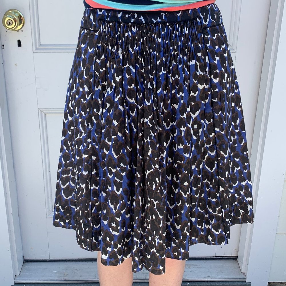 Elie Tahari Women's Size 10 Black/Blue Skirt